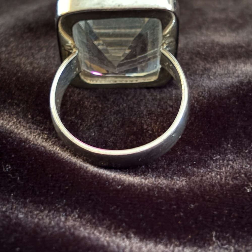 Elegant Silver Statement Ring - image 3
